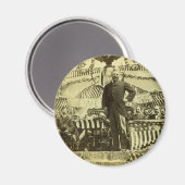 Präsident Theodore Roosevelt Rede 1903 Magnet (Vorderseite/Rückseite)