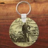 Präsident Theodore Roosevelt Rede 1903 Schlüsselanhänger (Vorderseite)