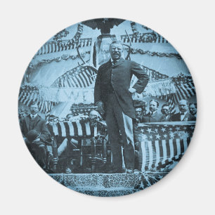 Präsident Theodore Roosevelt spricht in Wyoming Magnet