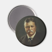 Präsident Theodore Roosevelt von Forbes Lithograph Magnet (Vorderseite/Rückseite)