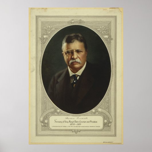 Präsident Theodore Roosevelt von Forbes Lithograph Poster (Vorne)