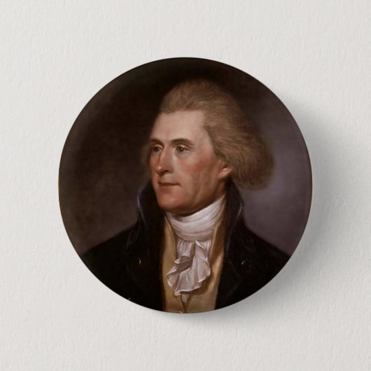 Präsident Thomas Jefferson Button (Vorderseite)