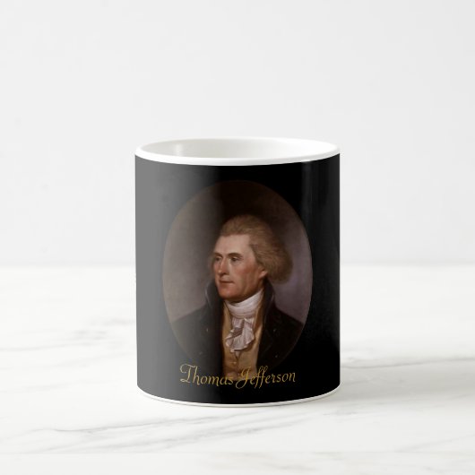 Präsident Thomas Jefferson Kaffeetasse (Mittel)