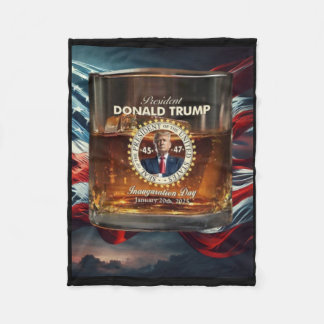 Präsident Tribut Donald Trump Einweihung Gl Fleecedecke