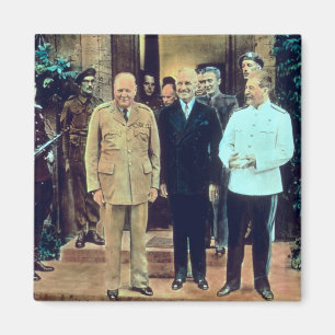 Präsident Truman und Josef Stalin Magnet