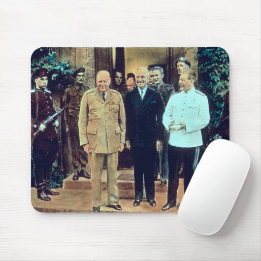 Präsident Truman und Josef Stalin Mousepad (Mit Mouse)