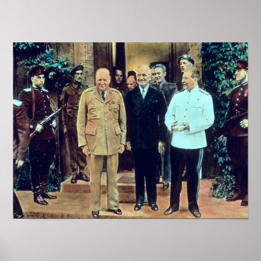 Präsident Truman und Joseph Stalin Poster (Vorne)