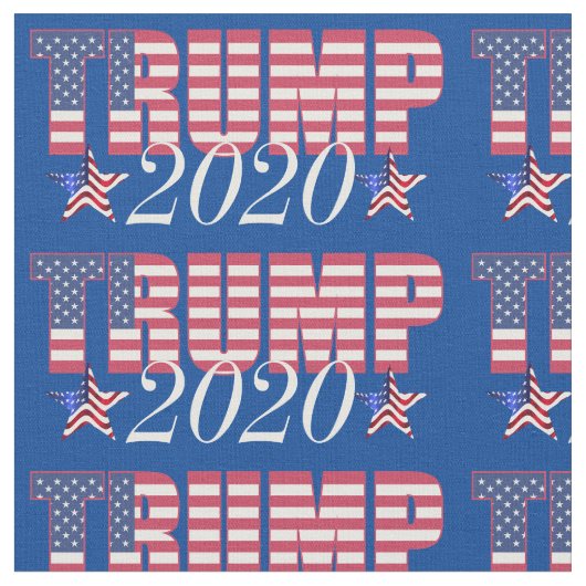 Präsident Trump 2020 Pattern Fabric Stoff (Nahaufnahme)
