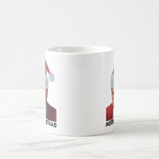Präsident Trump 2024 erschossen Tasse Frohe Weihna (Mittel)