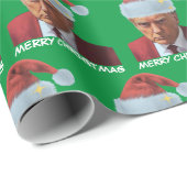 Präsident Trump 2024 erschossen Tasse Frohe Weihna Geschenkpapier (Rolleneckpunkt)