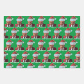 Präsident Trump 2024 erschossen Tasse Frohe Weihna Geschenkpapier Set (Vorderseite)