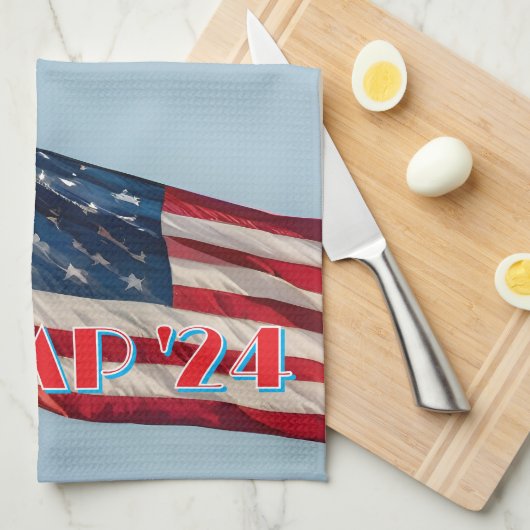 PRÄSIDENT TRUMP 2024 GESCHIRRTUCH (Viertel Falte)