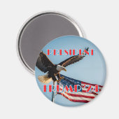 PRÄSIDENT TRUMP 2024 MAGNET (Vorderseite/Rückseite)