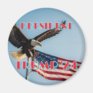 PRÄSIDENT TRUMP 2024 MAGNET