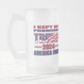 Präsident Trump 2024 Mattglas Bierglas (Links)
