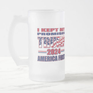 Präsident Trump 2024 Mattglas Bierglas