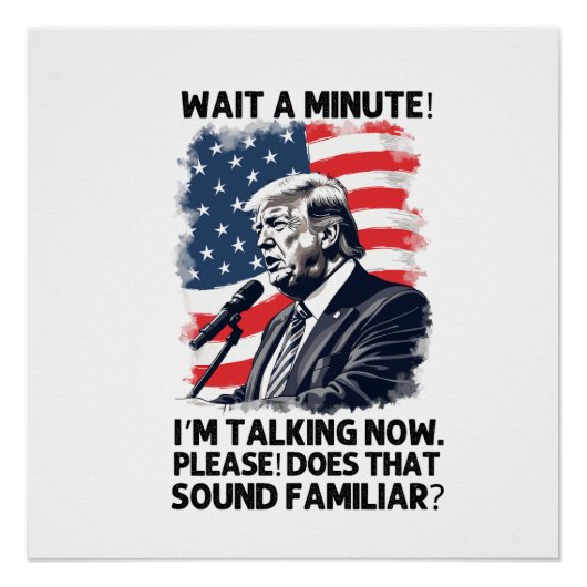 Präsident Trump 2024 Poster (Vorderseite)