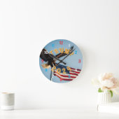 PRÄSIDENT TRUMP 2024 RUNDE WANDUHR (Zuhause)