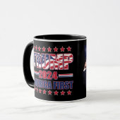 Präsident Trump 2024 Tasse (Vorderseite Links)