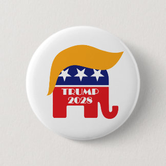 Präsident Trump 2028 für eine 3. Amtszeit wiederwä Button