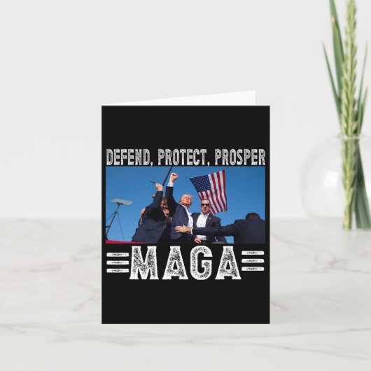 Präsident Trump 45 47 Mega Verteidiger Schütze Pro Karte (Vorderseite)