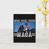 Präsident Trump 45 47 Mega Verteidiger Schütze Pro Karte (Gelbe Blume)
