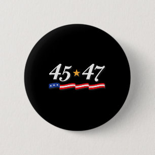 Präsident Trump 45 47 Zahlen als 45. und 47. Button