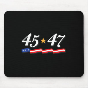 Präsident Trump 45 47 Zahlen als 45. und 47. Mousepad