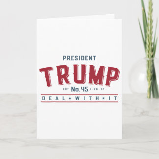 Präsident Trump 45 Findet Euch Damit Ab Karte