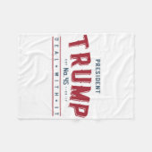 Präsident Trump 45 Gewöhne dich dran  Fleecedecke (Vorderseite (Horizontal))