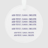 Präsident Trump Akrylornament Ornament (Rückseite)