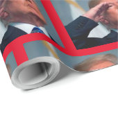 Präsident Trump - Amerika groß machen Geschenkpapier (Rolleneckpunkt)
