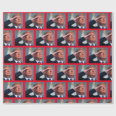 Präsident Trump - Amerika groß machen Geschenkpapier (Flach)