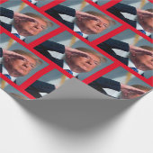 Präsident Trump - Amerika groß machen Geschenkpapier (Ecke)