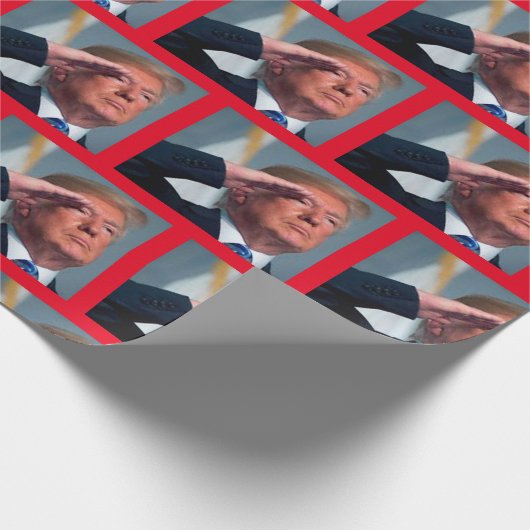 Präsident Trump - Amerika groß machen Geschenkpapier (Ecke)