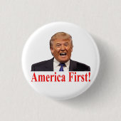 Präsident Trump: Amerika zuerst! Button (Vorderseite)