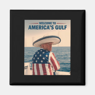 Präsident Trump Amerikas Golf-Mexiko Sombrero Ame Magnet