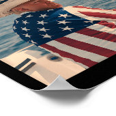 Präsident Trump Amerikas Golf-Mexiko Sombrero Ame Poster (Ecke)