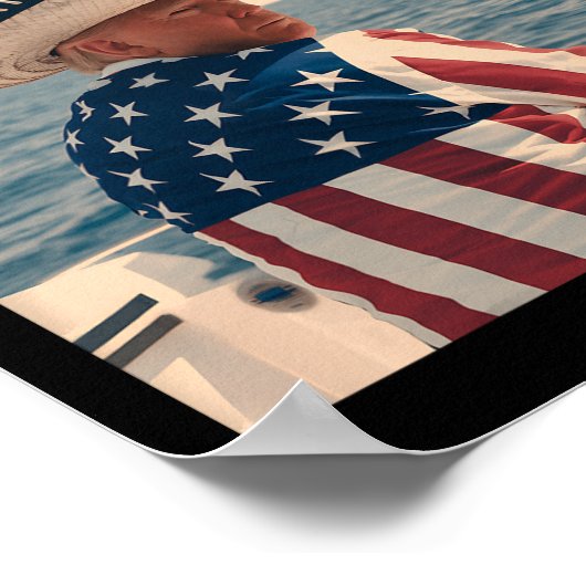 Präsident Trump Amerikas Golf-Mexiko Sombrero Ame Poster (Ecke)