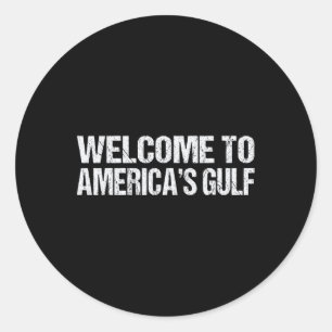 Präsident Trump Amerikas Golf-Mexiko Sombrero Ame Runder Aufkleber