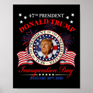 Präsident Trump Amtseinführungsfeier 2025 Memorabi Poster