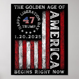 Präsident Trump beglückwünscht den Tag der Befreiu Poster