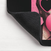 Präsident Trump bläst Bubble Gum Funny Pink Bubb Mousepad (Ecke)