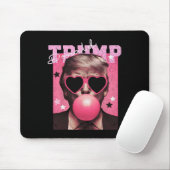 Präsident Trump bläst Bubble Gum Funny Pink Bubb Mousepad (Mit Mouse)