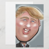 Präsident Trump Briefpapier (Vorne/Hinten)