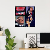 Präsident Trump bringt Amerika zurück Poster (Heimbüro)