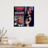Präsident Trump bringt Amerika zurück Poster (Küche)
