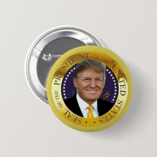 PRÄSIDENT TRUMP BUTTON (Vorne & Hinten)