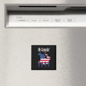 Präsident Trump Dance Oh Canada Map American Flag Magnet (In Situ (Geschirrspüler))