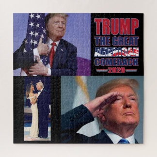 Präsident Trump das große amerikanische Comeback Puzzle
